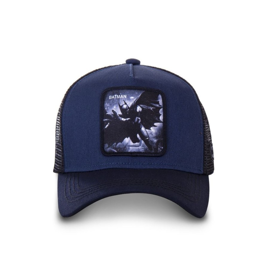 Casquettes CAPSLAB | Casquette Trucker Dc Comics Batman Snapback Bleu Capslab