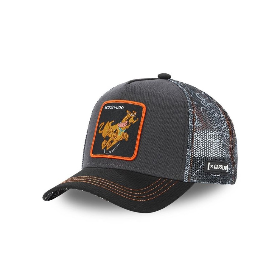 Casquettes CAPSLAB | Casquette Trucker Scooby-Doo Snapback Gris Capslab