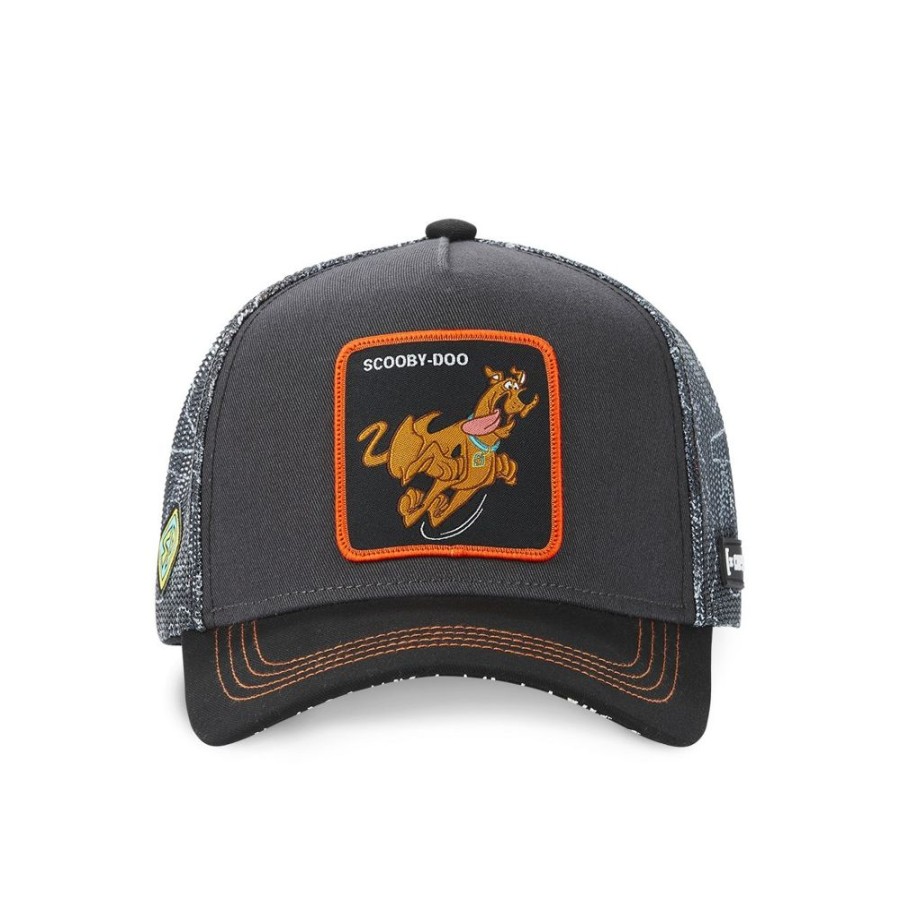 Casquettes CAPSLAB | Casquette Trucker Scooby-Doo Snapback Gris Capslab