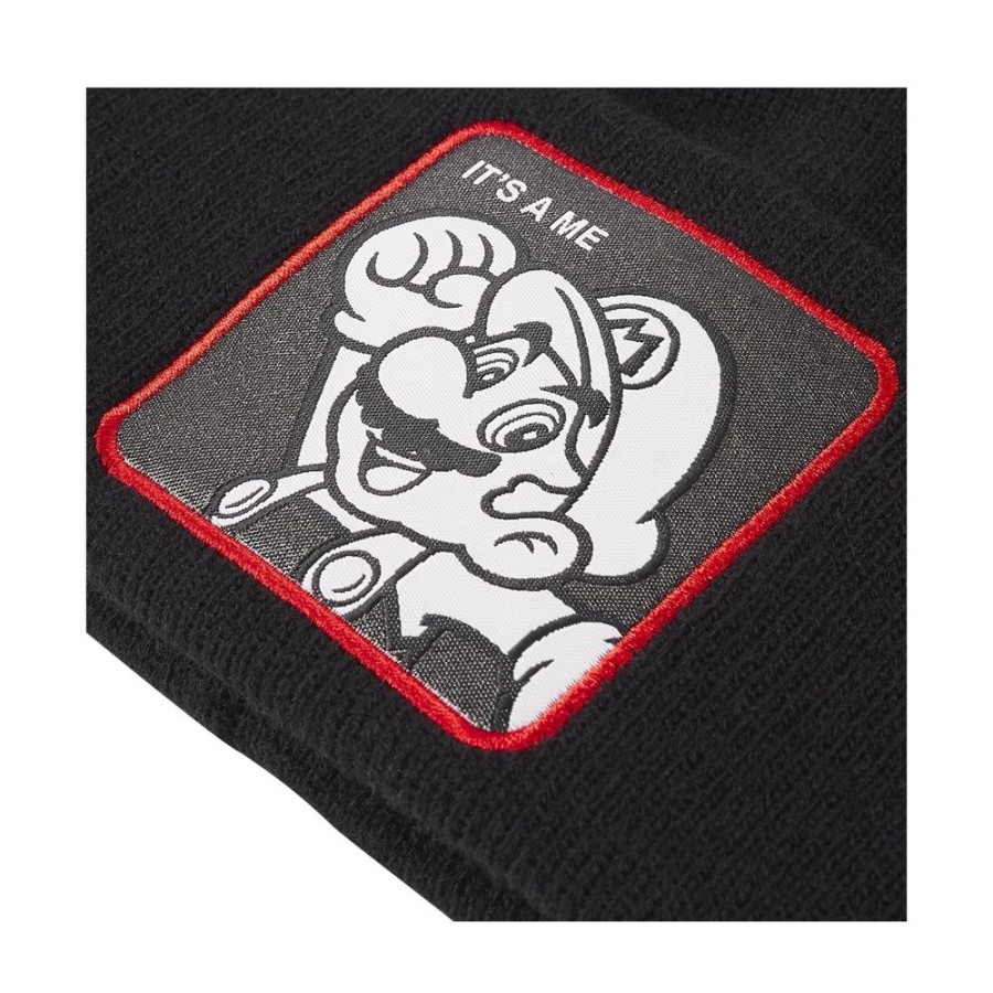 Bobs & Bonnets CAPSLAB Super Mario Bros | Bonnet Super Mario Noir Capslab