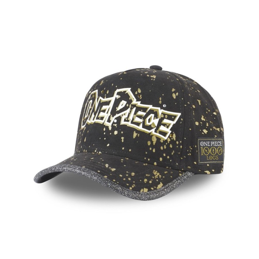 Casquettes CAPSLAB | Casquette Trucker One Piece Snapback Noir Capslab