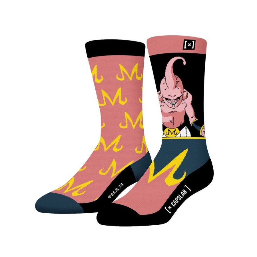 Chaussettes CAPSLAB | Paire De Chaussettes Dragon Ball Z Buu Rose Capslab