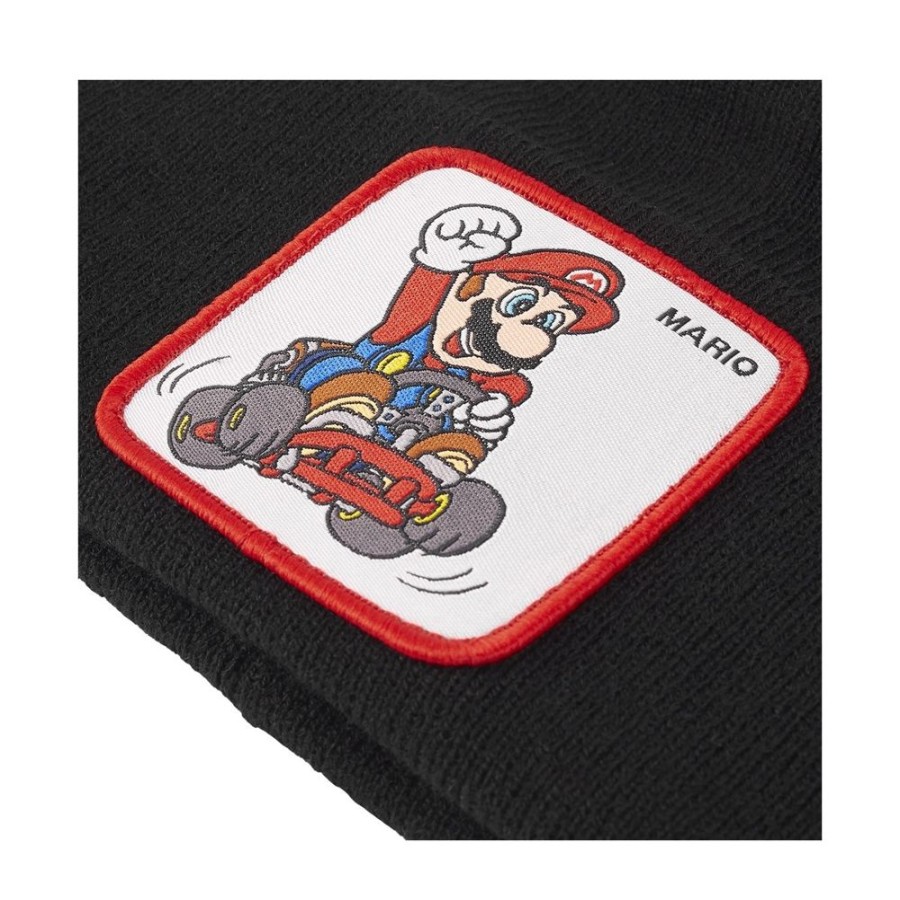 Bobs & Bonnets CAPSLAB Super Mario Bros | Bonnet Mario Kart Noir Capslab