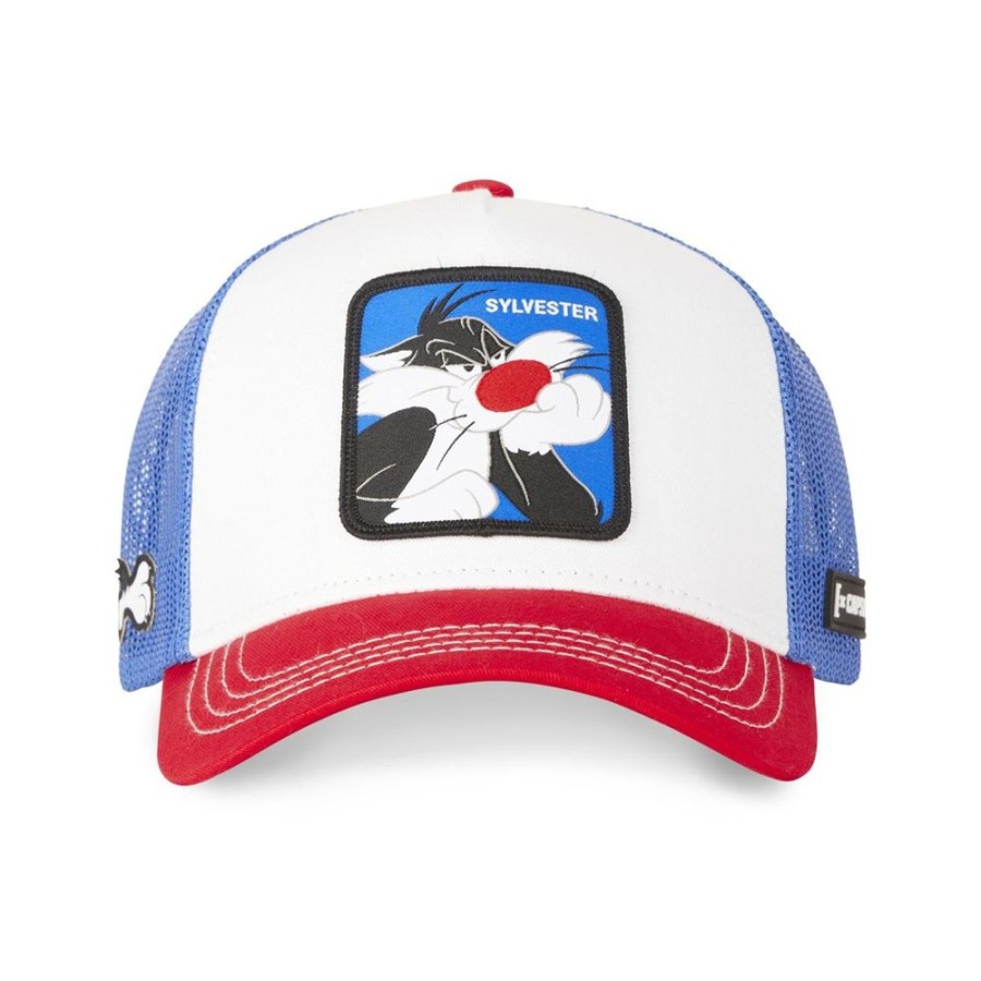 Casquettes CAPSLAB | Casquette Trucker Looney Tunes Grosminet Snapback Bleu Capslab