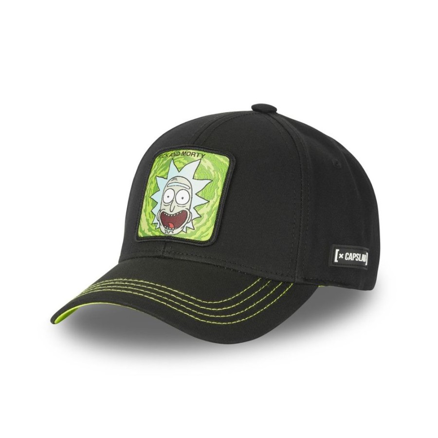 Casquettes CAPSLAB | Casquette Baseball Rick And Morty Boucle Noir Capslab