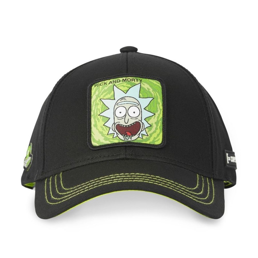 Casquettes CAPSLAB | Casquette Baseball Rick And Morty Boucle Noir Capslab