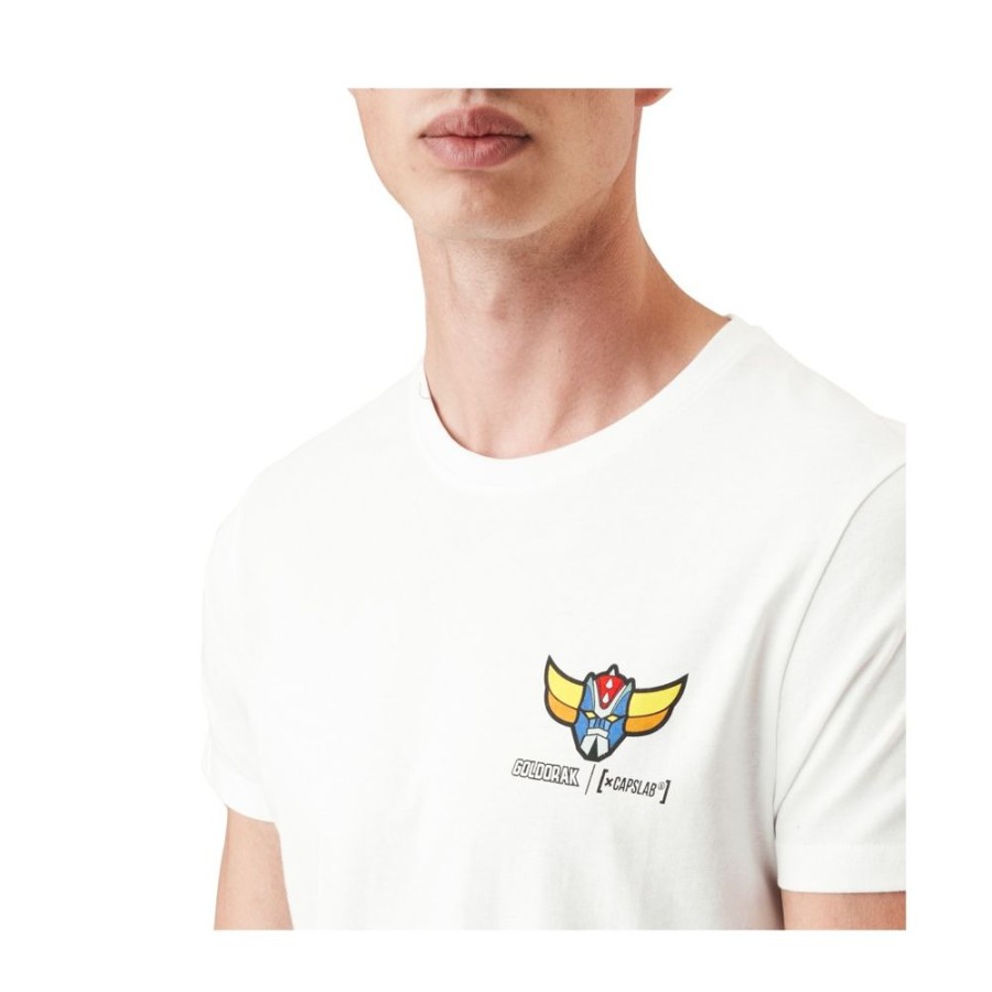 T-Shirts & Sweats CAPSLAB Goldorak | T-Shirt Goldorak Homme Blanc Capslab