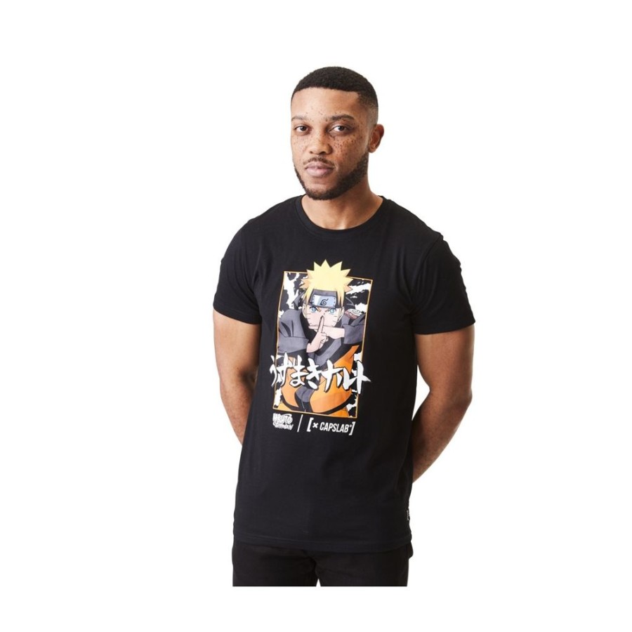 T-Shirts & Sweats CAPSLAB Naruto | T-Shirt Naruto Shippuden Homme Noir Capslab