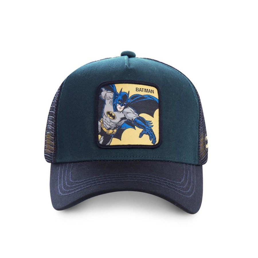 Casquettes CAPSLAB | Casquette Trucker Dc Comics Batman Snapback Bleu Capslab