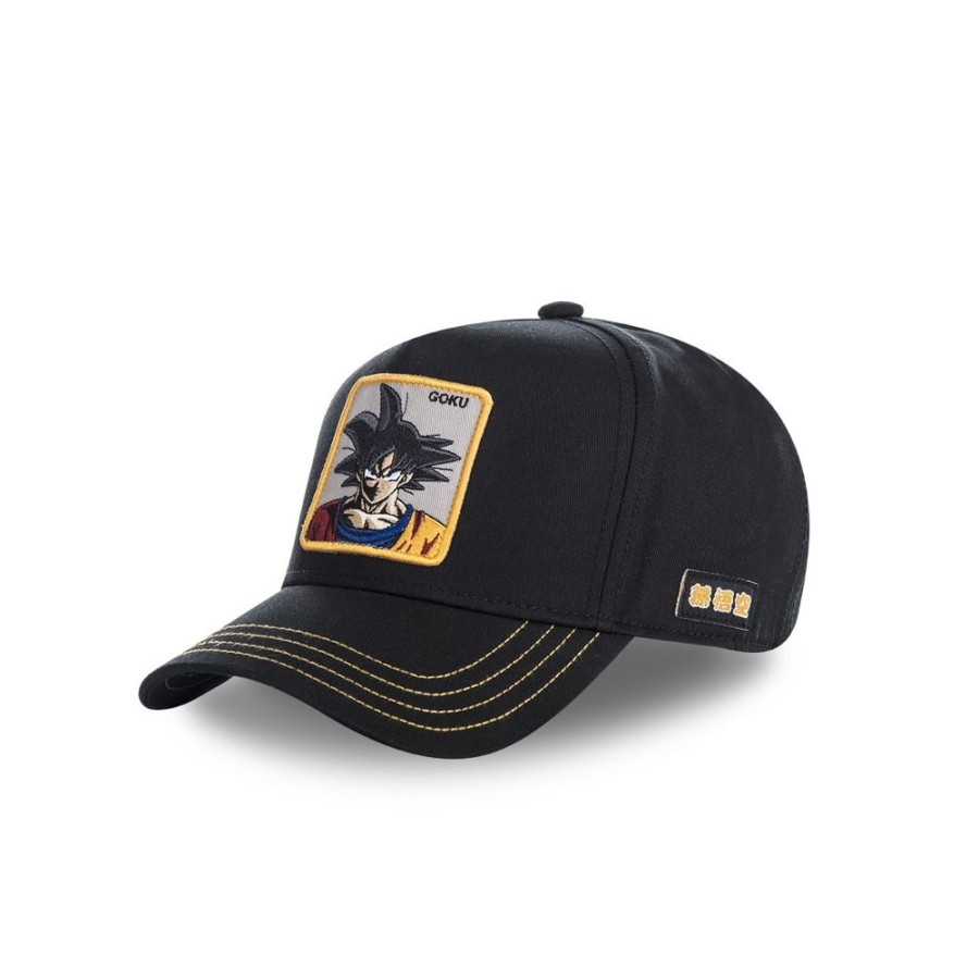 Casquettes CAPSLAB | Casquette Baseball Dragon Ball Z Goku Snapback Noir Capslab