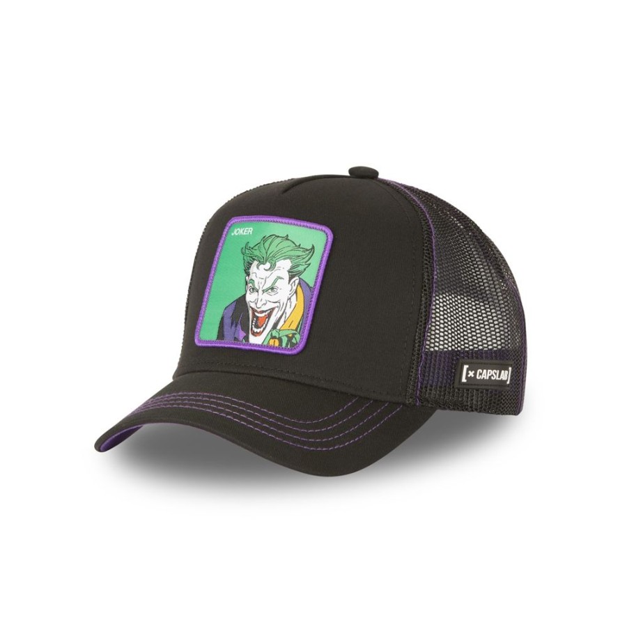 Casquettes CAPSLAB | Casquette Trucker Dc Comics Joker Snapback Noir Capslab