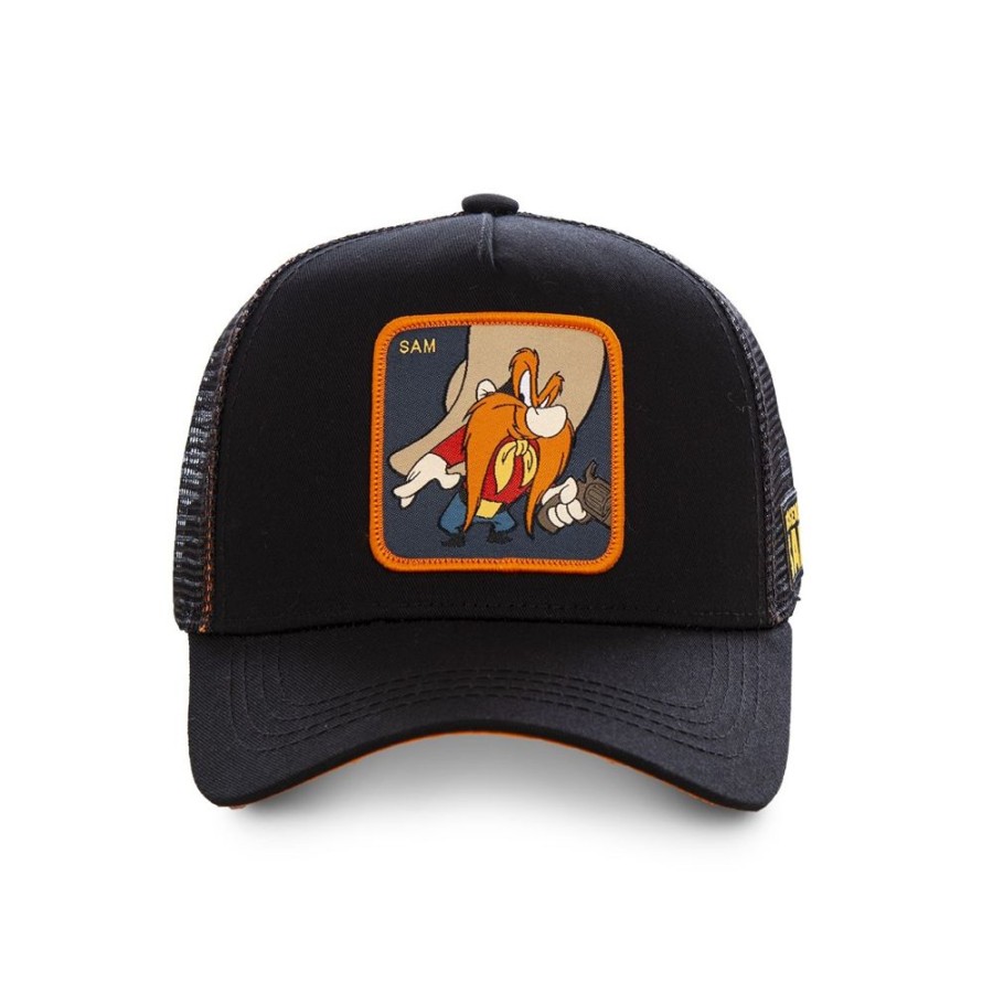 Casquettes CAPSLAB | Casquette Trucker Looney Tunes Snapback Noir Capslab