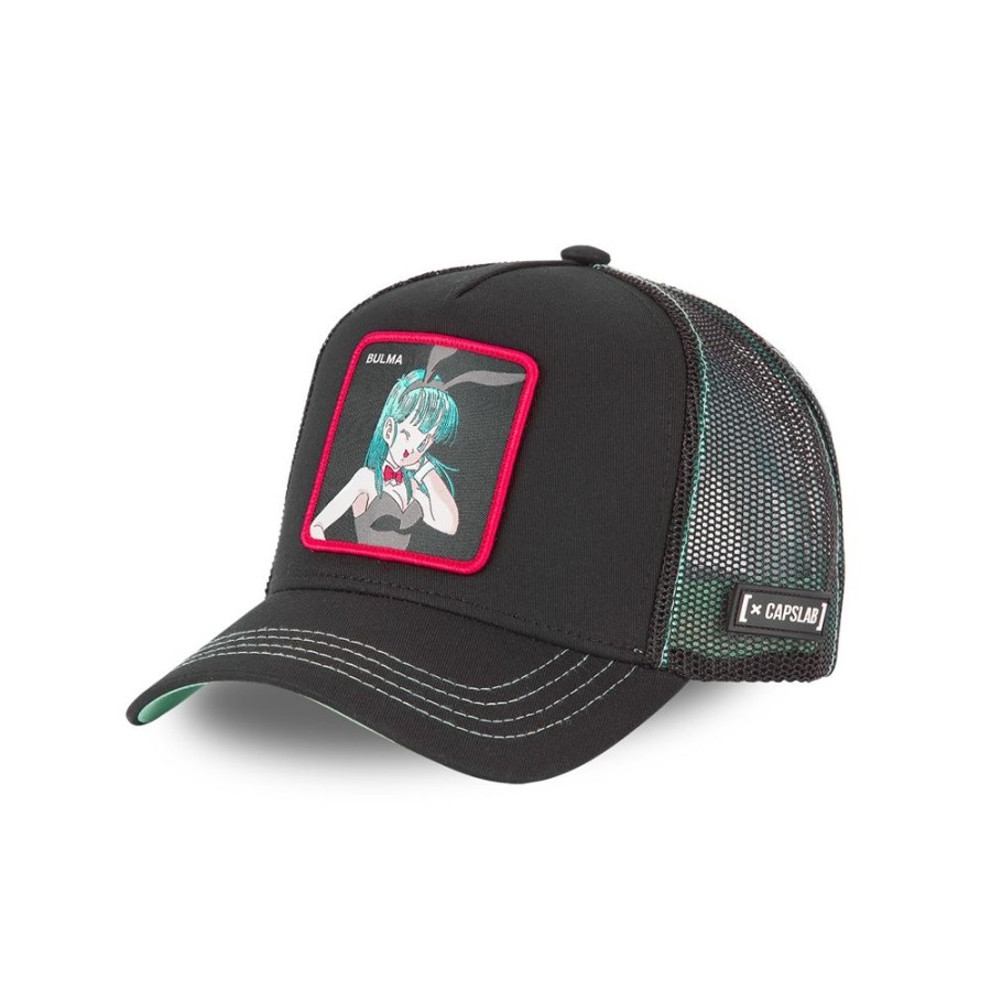 Casquettes CAPSLAB | Casquette Trucker Dragon Ball Bulma Snapback Noir Capslab