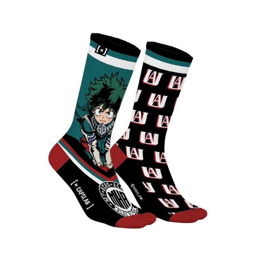 Chaussettes CAPSLAB | Paires De Chaussettes My Hero Academia Deku - Noire - Capslab