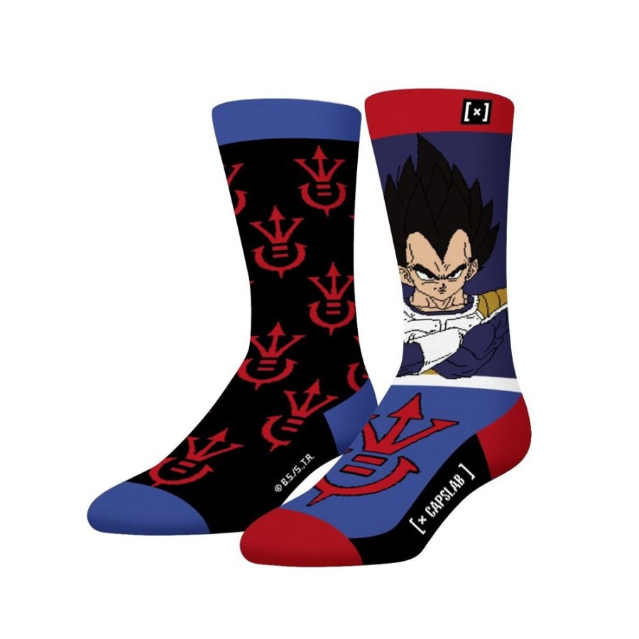 Chaussettes CAPSLAB | Paire De Chaussettes Dragon Ball Z Vegeta Bleu Capslab