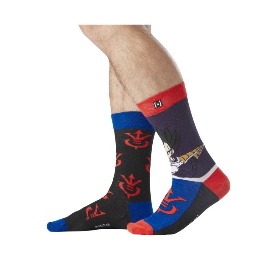 Chaussettes CAPSLAB | Paire De Chaussettes Dragon Ball Z Vegeta Bleu Capslab